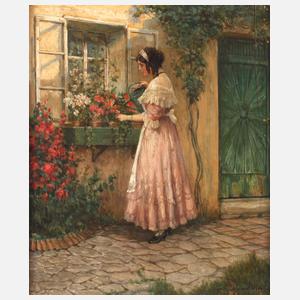 Otto Nowak, Beim Blumengießen