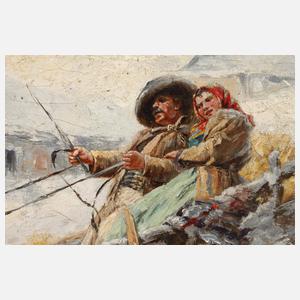 Gustav Prucha, Wilde Schlittenfahrt im Gebirge