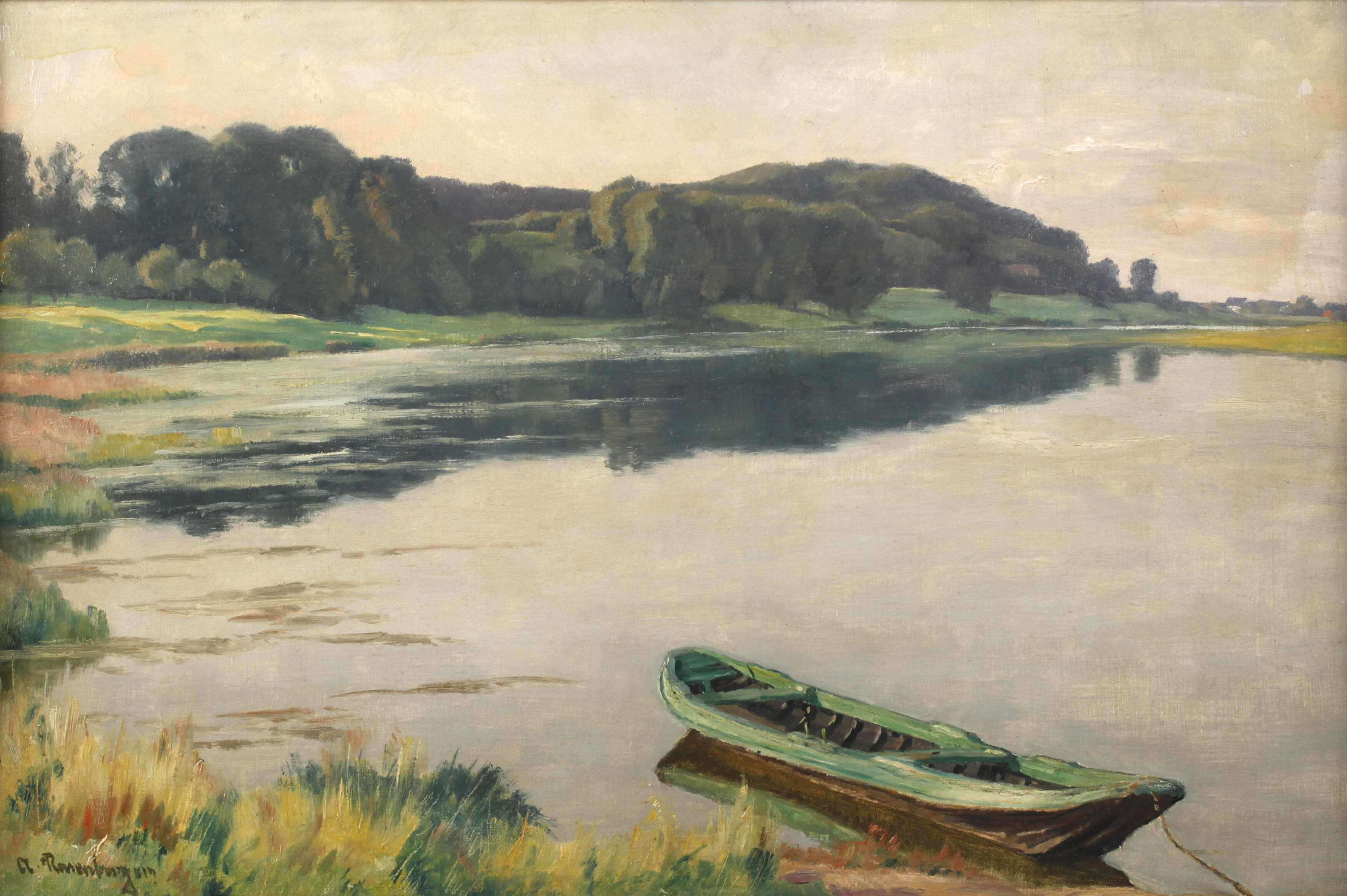 Alfred Rasenberger, "Kahn am Altrhein"