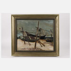 Wilhelm Schmied, "Fischerboote in Ahrenshoop"