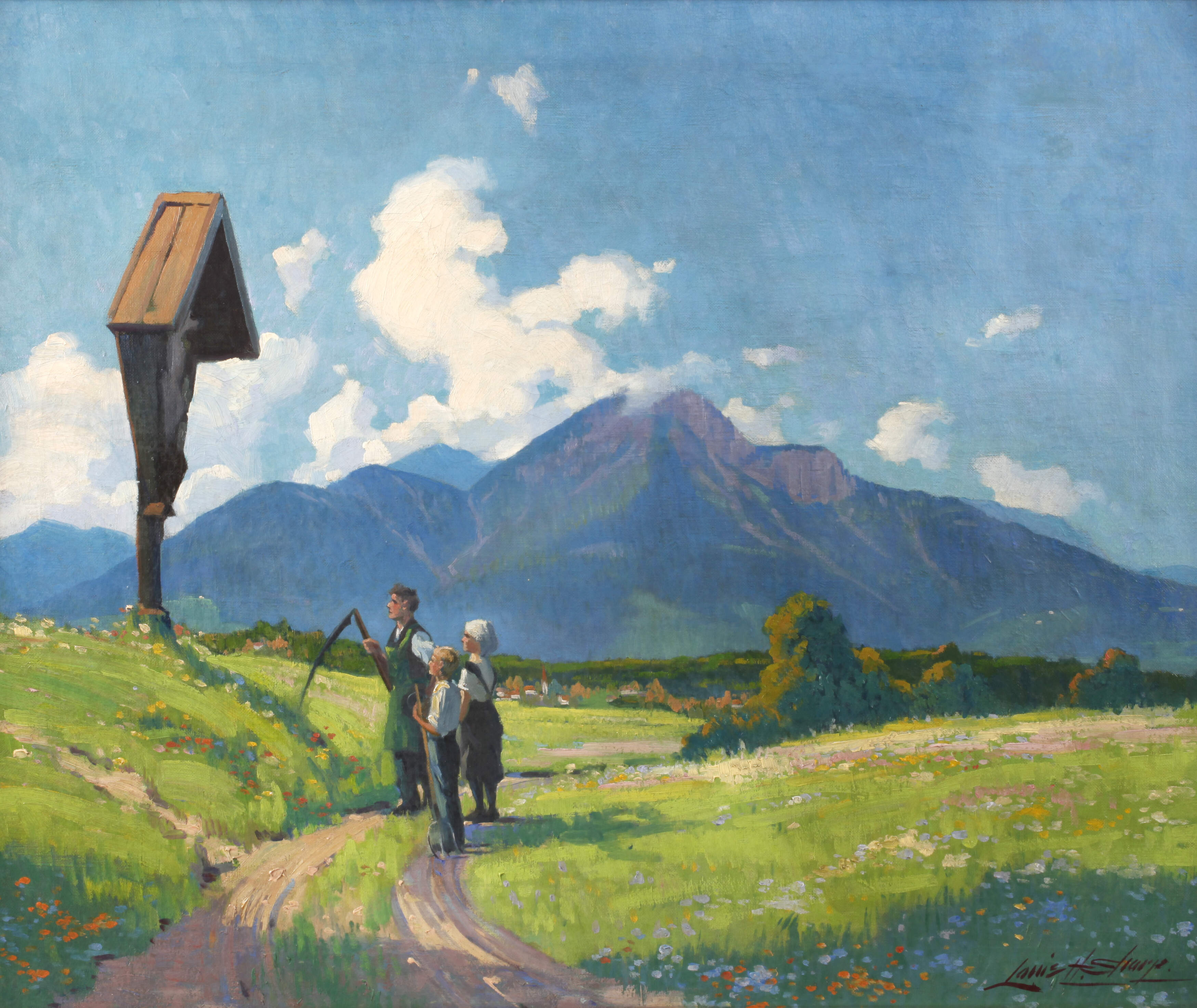 Louis Hovey Sharp, Am Marterl
