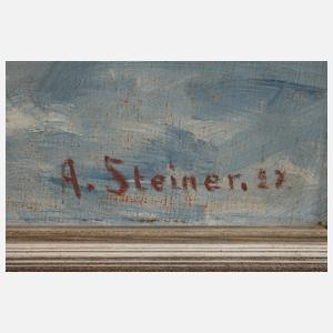 Arthur Steiner, Wildschweine im Winterwald