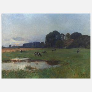 Frederik Vezin, Bukolische Abendlandschaft