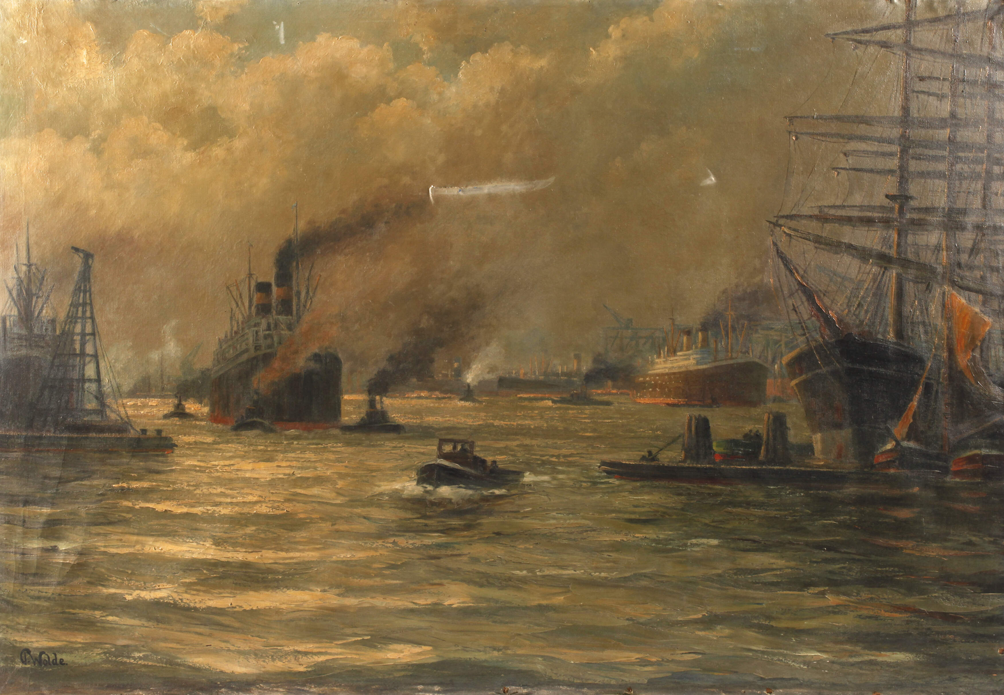 Paul Wolde, Hamburger Hafen