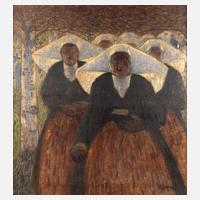 Betende Frauen auf dem Kirchhof111