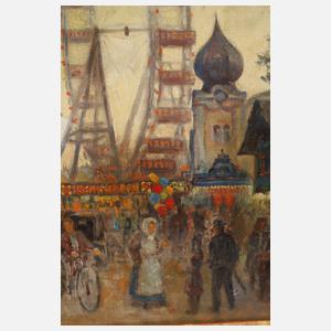Buntes Treiben im Wiener "Wurstelprater"