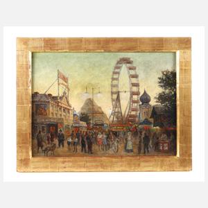 Buntes Treiben im Wiener "Wurstelprater"