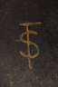 Monogrammist TS, Dame blauem Kleid