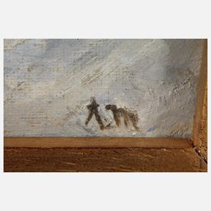 Eisbärenfamilie im Schnee