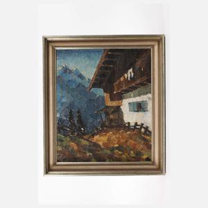 Romantischer Bauernhof im Gebirge