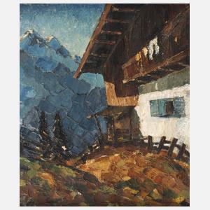 Romantischer Bauernhof im Gebirge