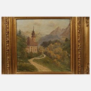 "Maria Gern gegen Watzmann" bei Berchtesgaden