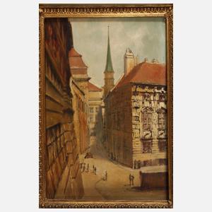 Blick in die Augustinerstraße in Wien