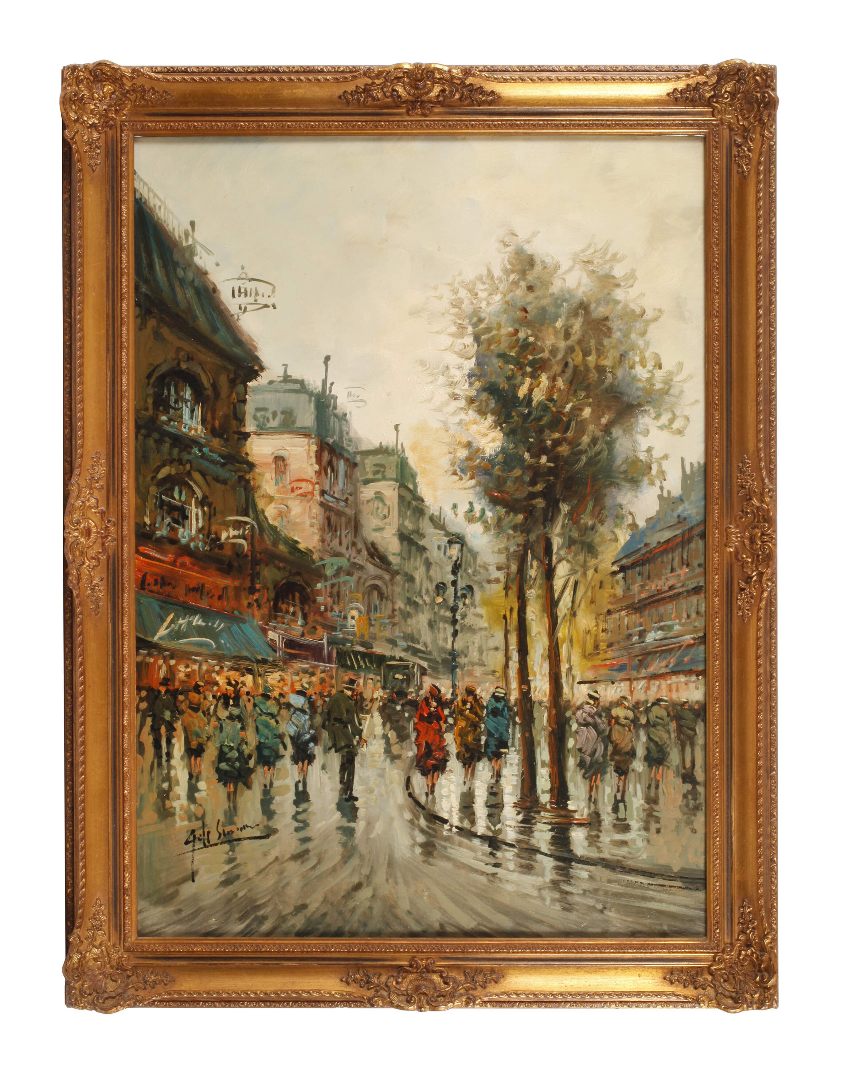 Pariser Straßenszene der Belle Époque