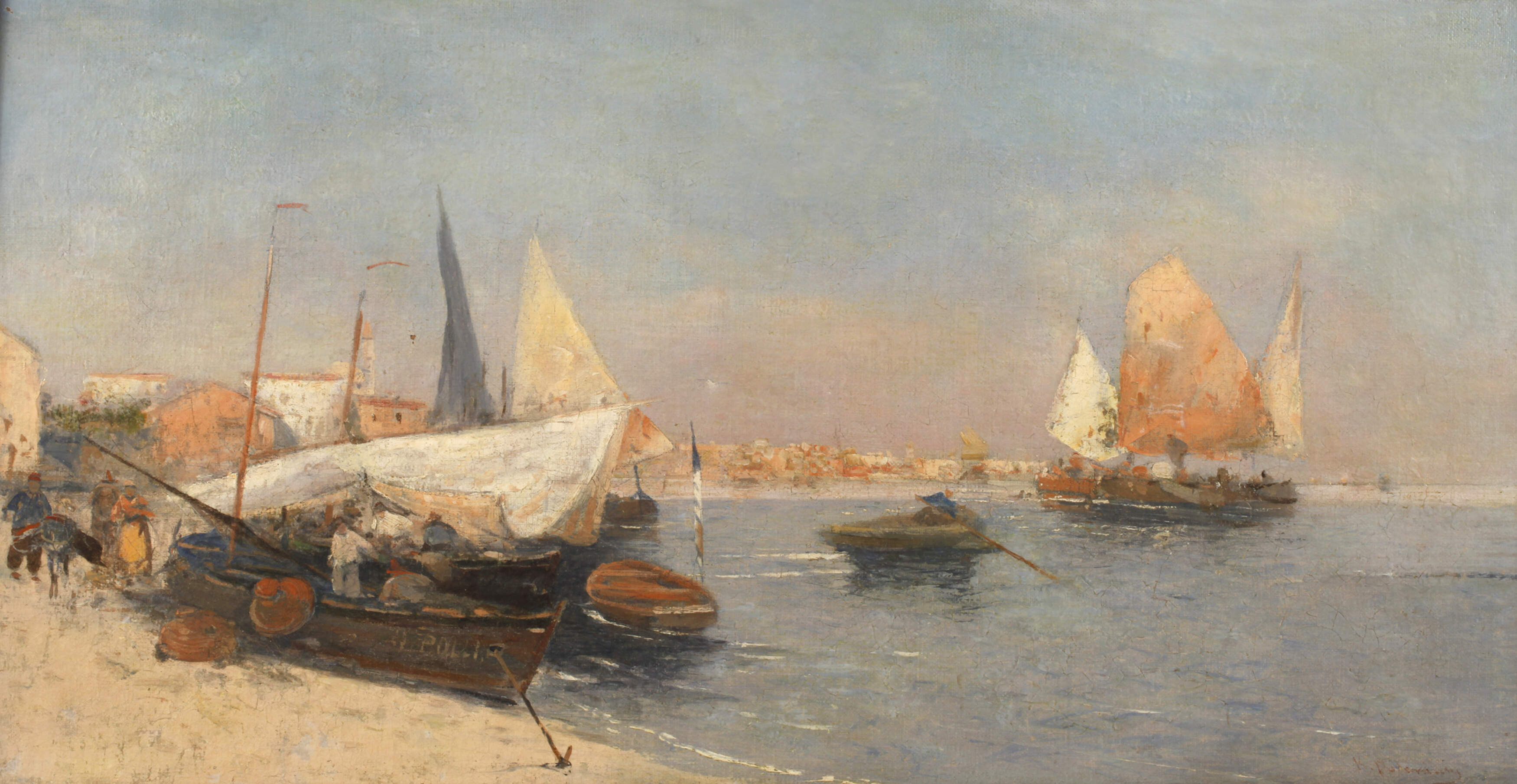Mediterrane Küstenszene