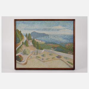 Unbekannter Pointillist, Küstenlandschaft