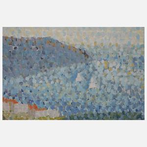 Unbekannter Pointillist, Küstenlandschaft