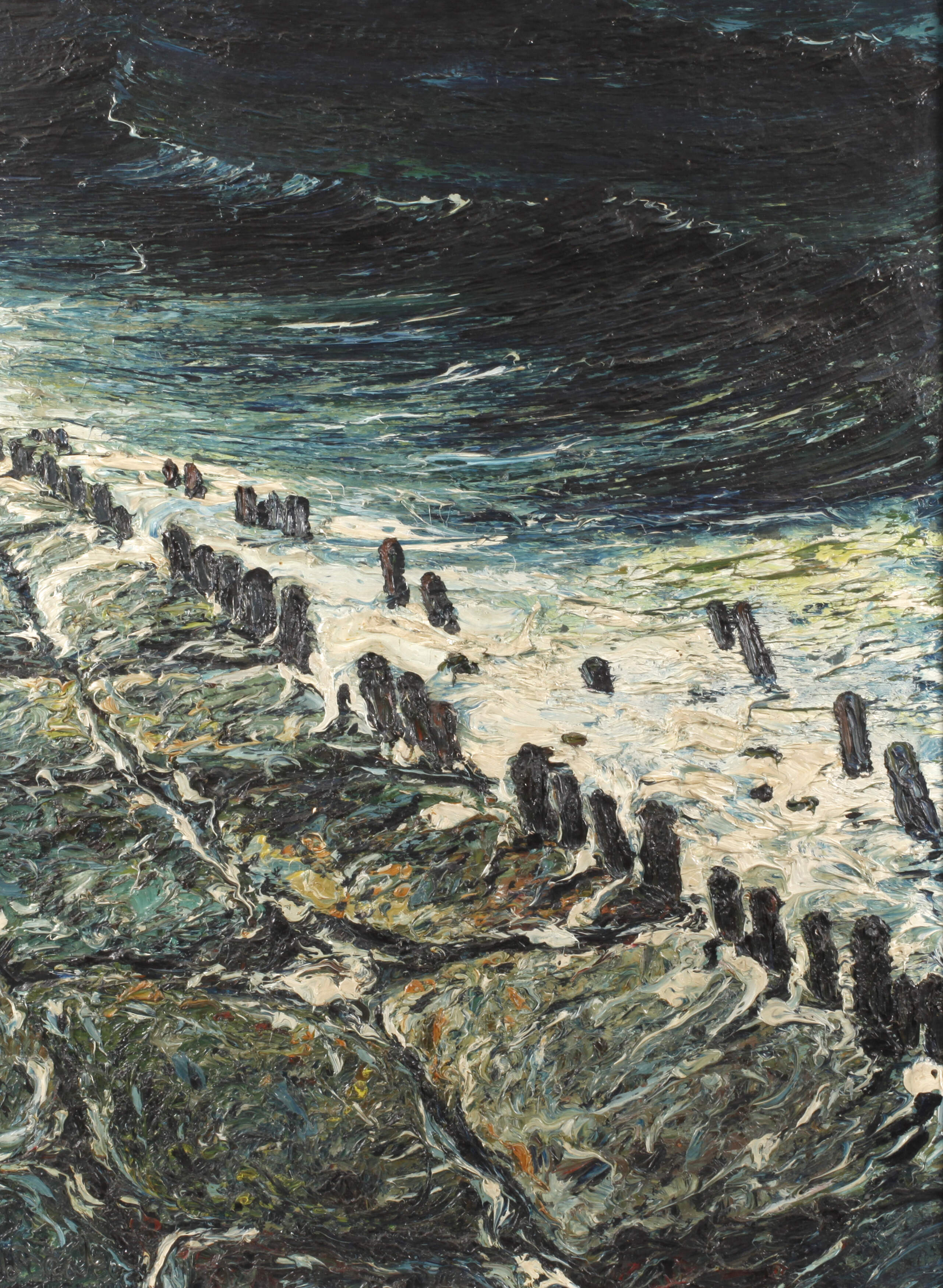 Buhnen am Meer