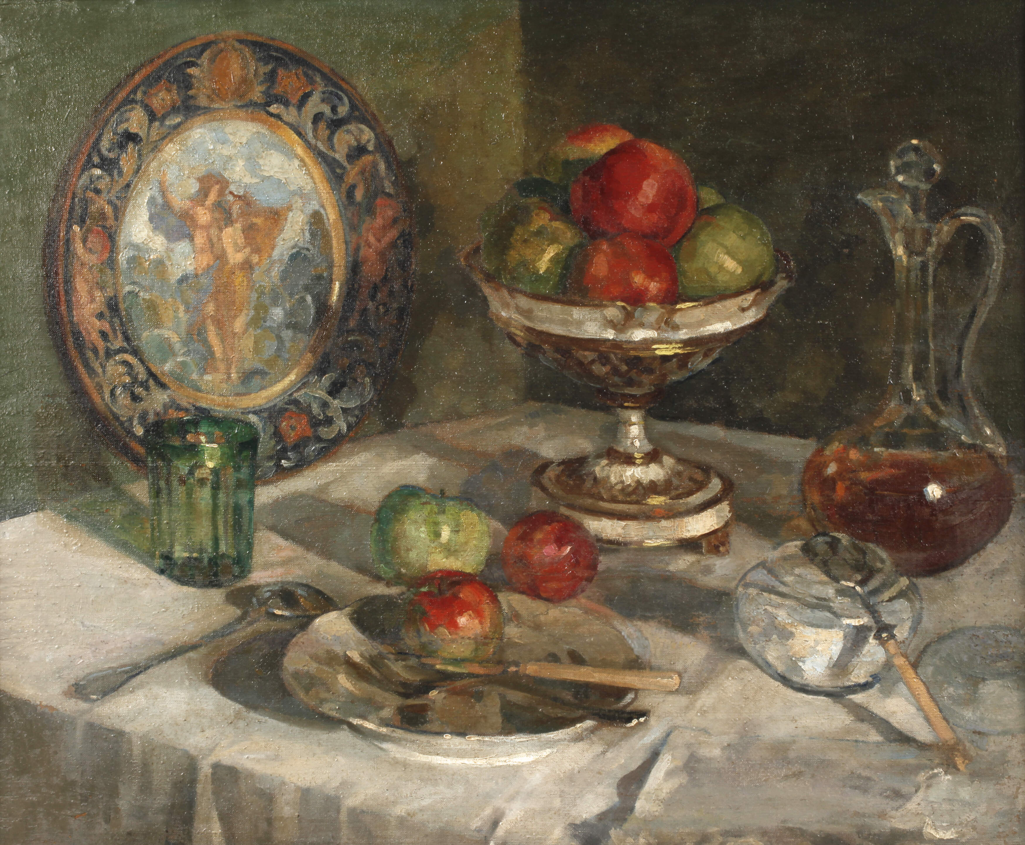 Tafelstillleben mit Früchten