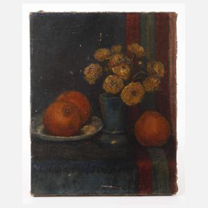 Stillleben mit Blumen und Orangen