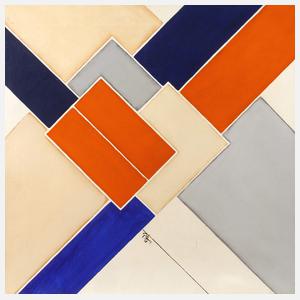Rolf Hans, "Orange-Blau"