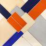 Rolf Hans, "Orange-Blau"