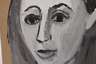 A. R. Penck, attr., Frauenportrait nach links