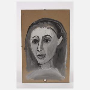 A. R. Penck, attr., Frauenportrait nach links