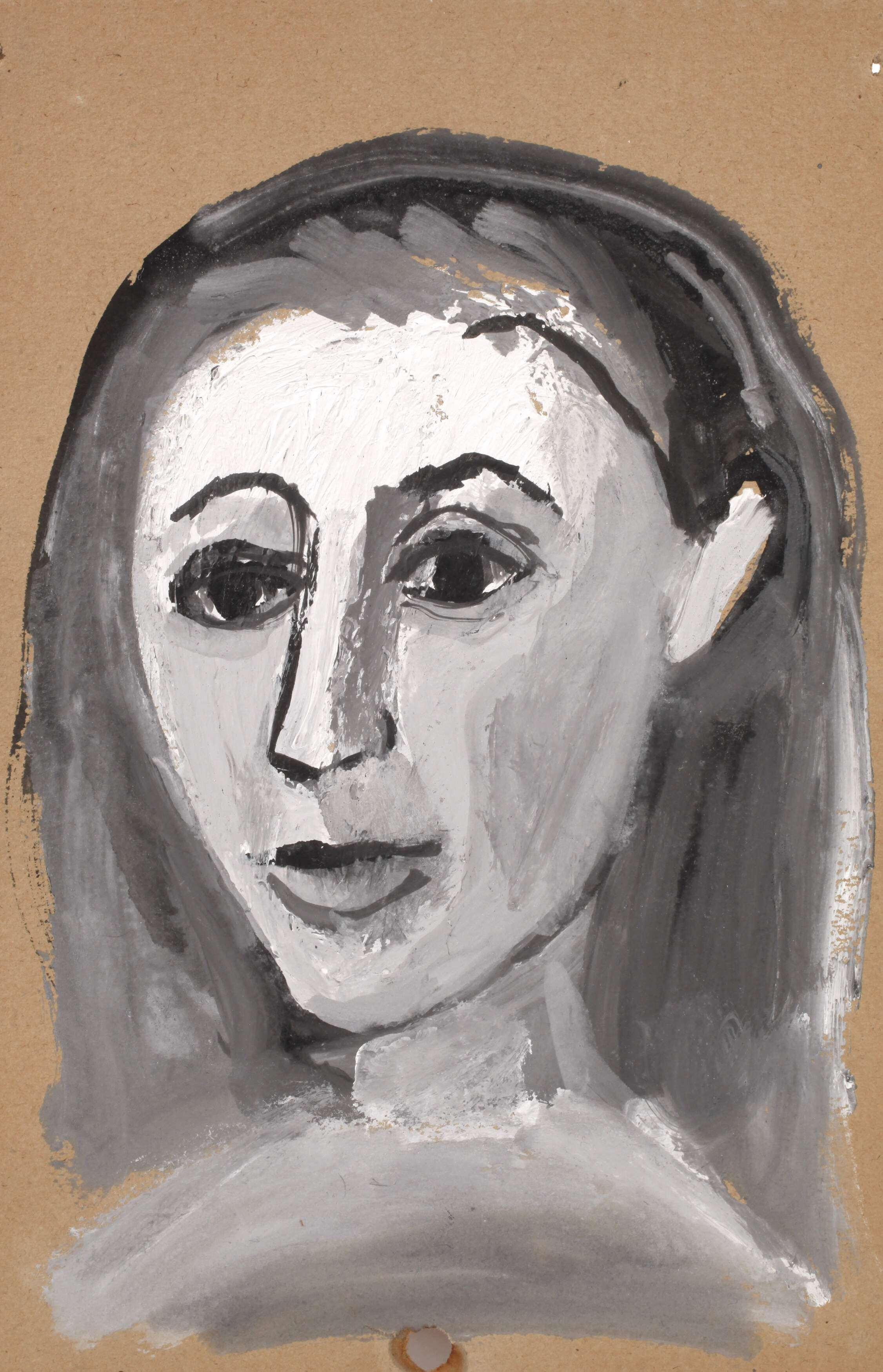 A. R. Penck, attr., Frauenportrait nach links