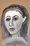 A. R. Penck, attr., Frauenportrait nach links