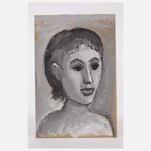 A. R. Penck, attr., Frauenportrait nach rechts
