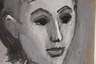 A. R. Penck, attr., Frauenportrait nach rechts