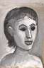 A. R. Penck, attr., Frauenportrait nach rechts