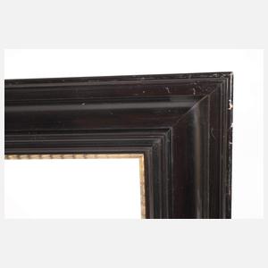 Breite schwarze Lackleiste mit Goldinlay