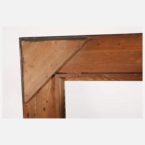 Breite schwarze Lackleiste mit Goldinlay