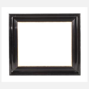 Breite schwarze Lackleiste mit Goldinlay