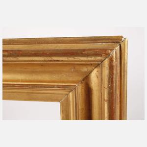Breite Blattgoldleiste Biedermeier