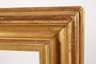 Breite Blattgoldleiste Biedermeier