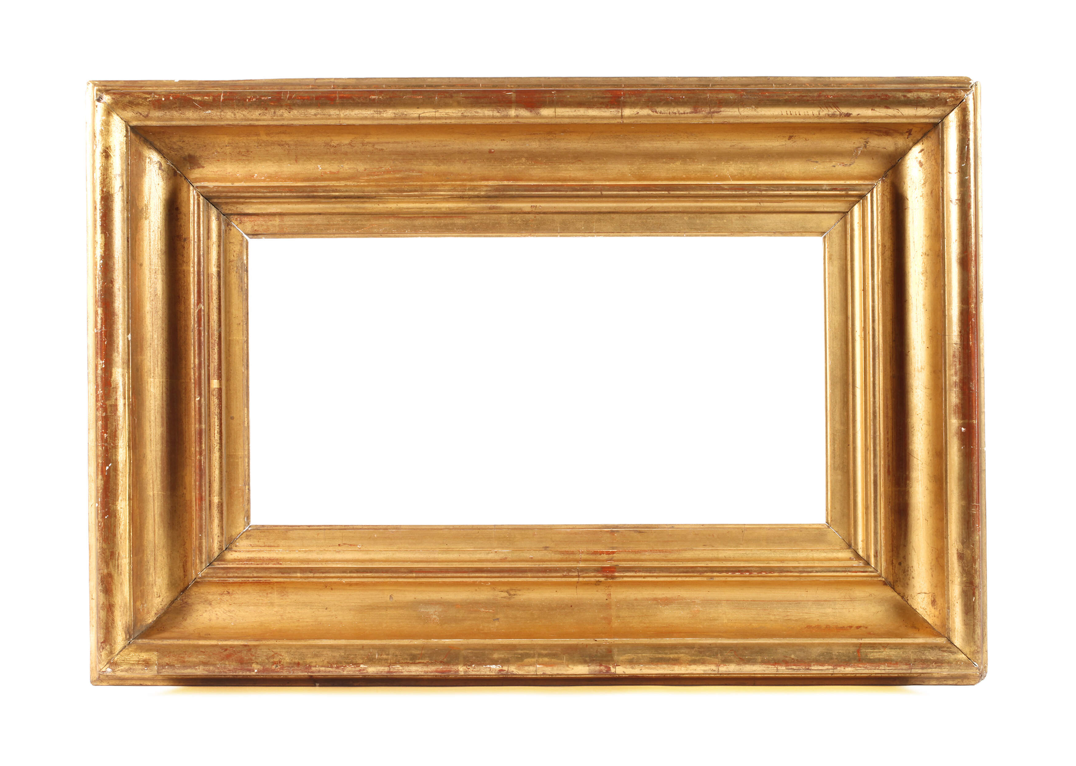 Breite Blattgoldleiste Biedermeier