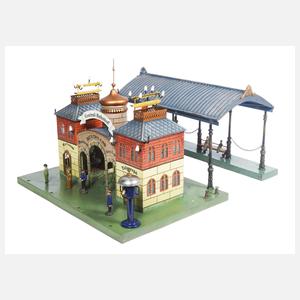 Märklin Central-Bahnhof mit Seitenhalle, Spur 1