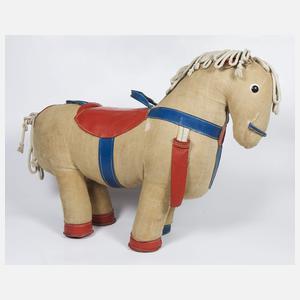 Großes Rupfentier "Pferd", Renate Müller, Sonneberg