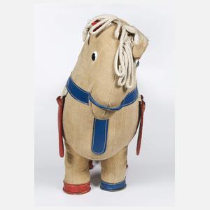 Großes Rupfentier "Pferd", Renate Müller, Sonneberg