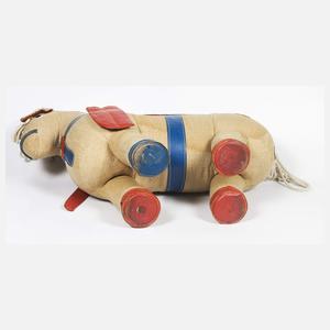 Großes Rupfentier "Pferd", Renate Müller, Sonneberg