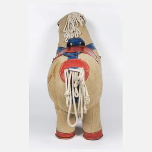 Großes Rupfentier "Pferd", Renate Müller, Sonneberg