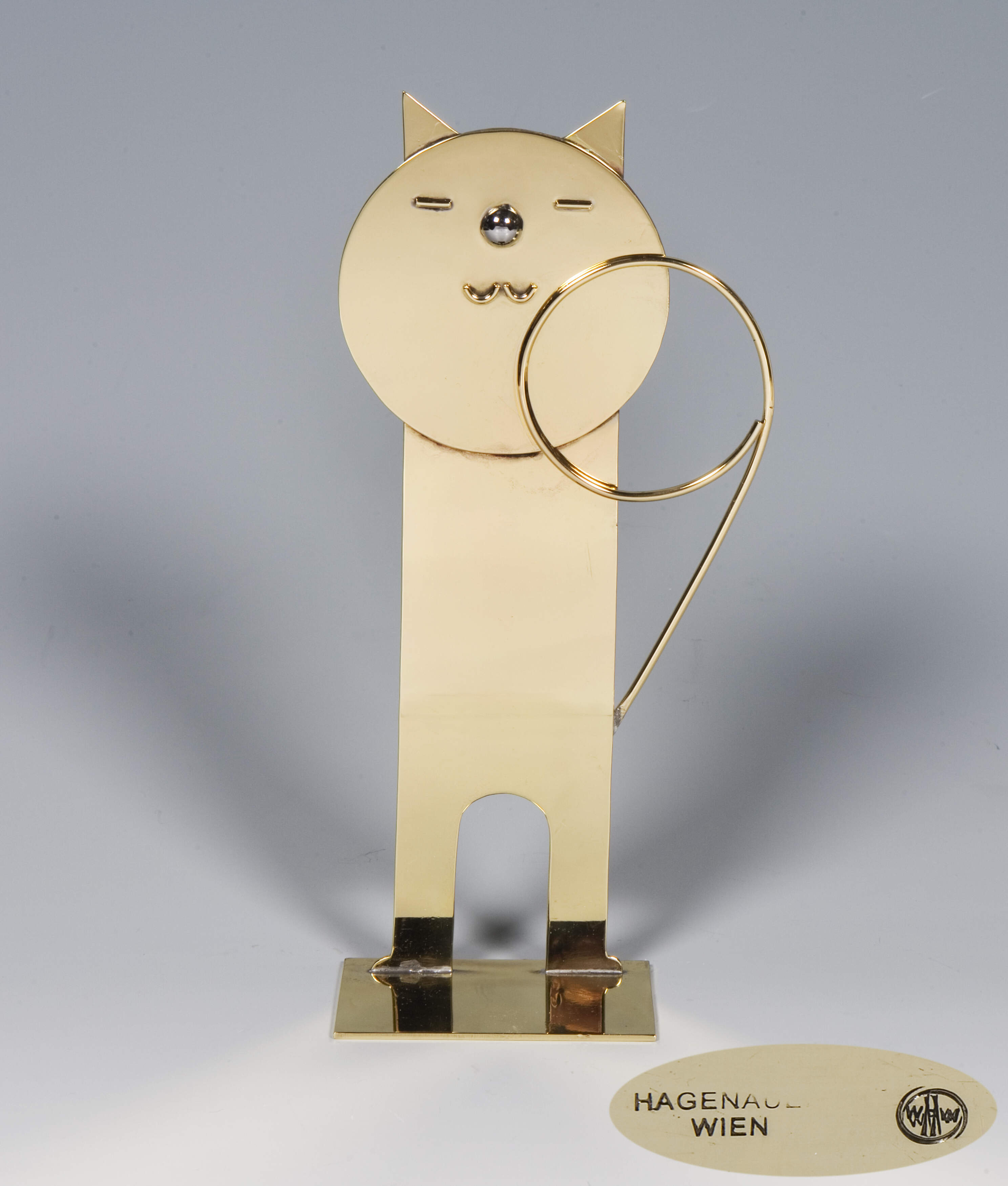 Hagenauer Werkstätten, Wien "Art déco-Figur Stehende Katze"