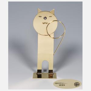 Hagenauer Werkstätten, Wien "Art déco-Figur Stehende Katze"