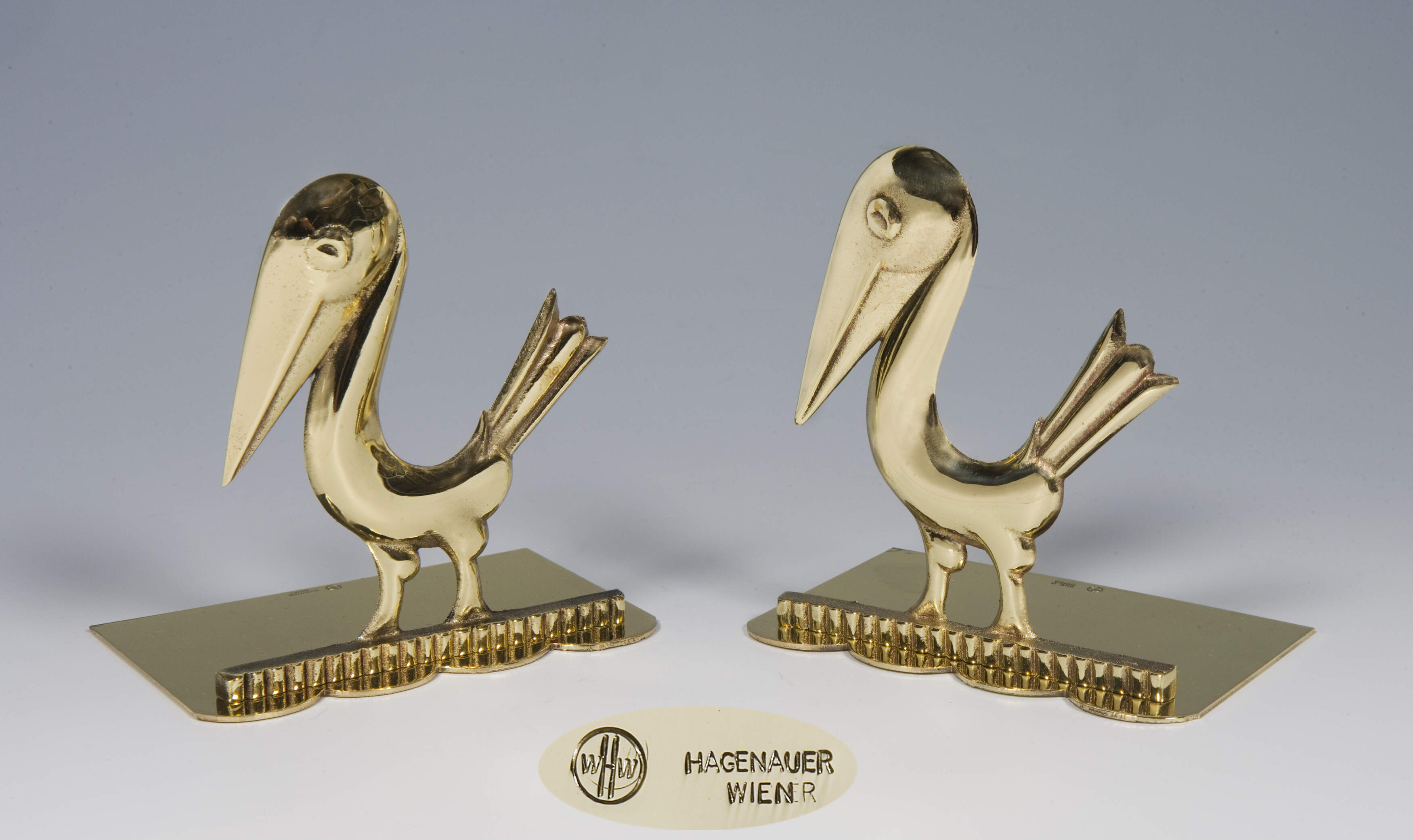 Hagenauer Werkstätten, Wien "Paar Art déco-Buchstützen"