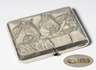 Russisches Silber-Etui mit Pferde-Relief