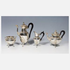 4-teiliges Silber-Service im Louis-seize-Stil