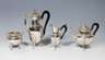 4-teiliges Silber-Service im Louis-seize-Stil